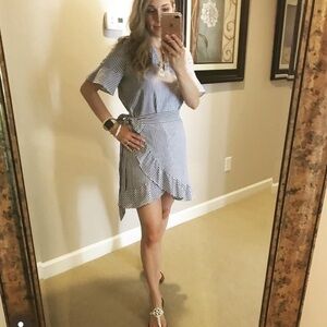 Vineyard Vines Striped Wrap Dress